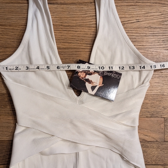 NWT SZ Large  Naked Wardrobe The NW Crossed & Snatched Jumpsuit - Picture 6 of 12